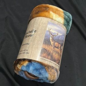 Rachelle Throw Wildlife-Mule Deer~Extra Long 40”x65”
